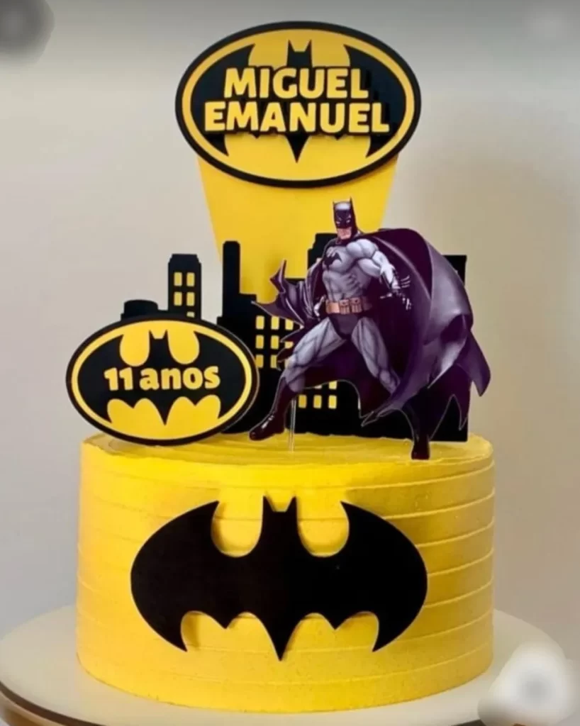 Topo de Bolo Batman