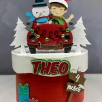 Topo de Bolo Fusca Natalino Studio