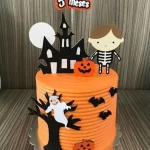 Topo de Bolo Menino Halloween Studio