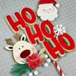 Topo de Bolo Natal Ho Ho Ho Studio