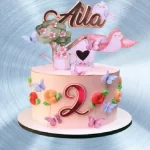 Topper de Bolo Jardim de Passaros Studio