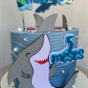 Topper de Bolo Tubarão Studio