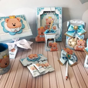 Arquivo digital para decoração de maternidade menino em Studio, PNG e PDF.