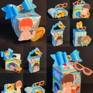 Arquivo de corte Pool Party em Studio e PDF para decoração de festa.